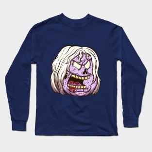 Female Zombie Head Long Sleeve T-Shirt